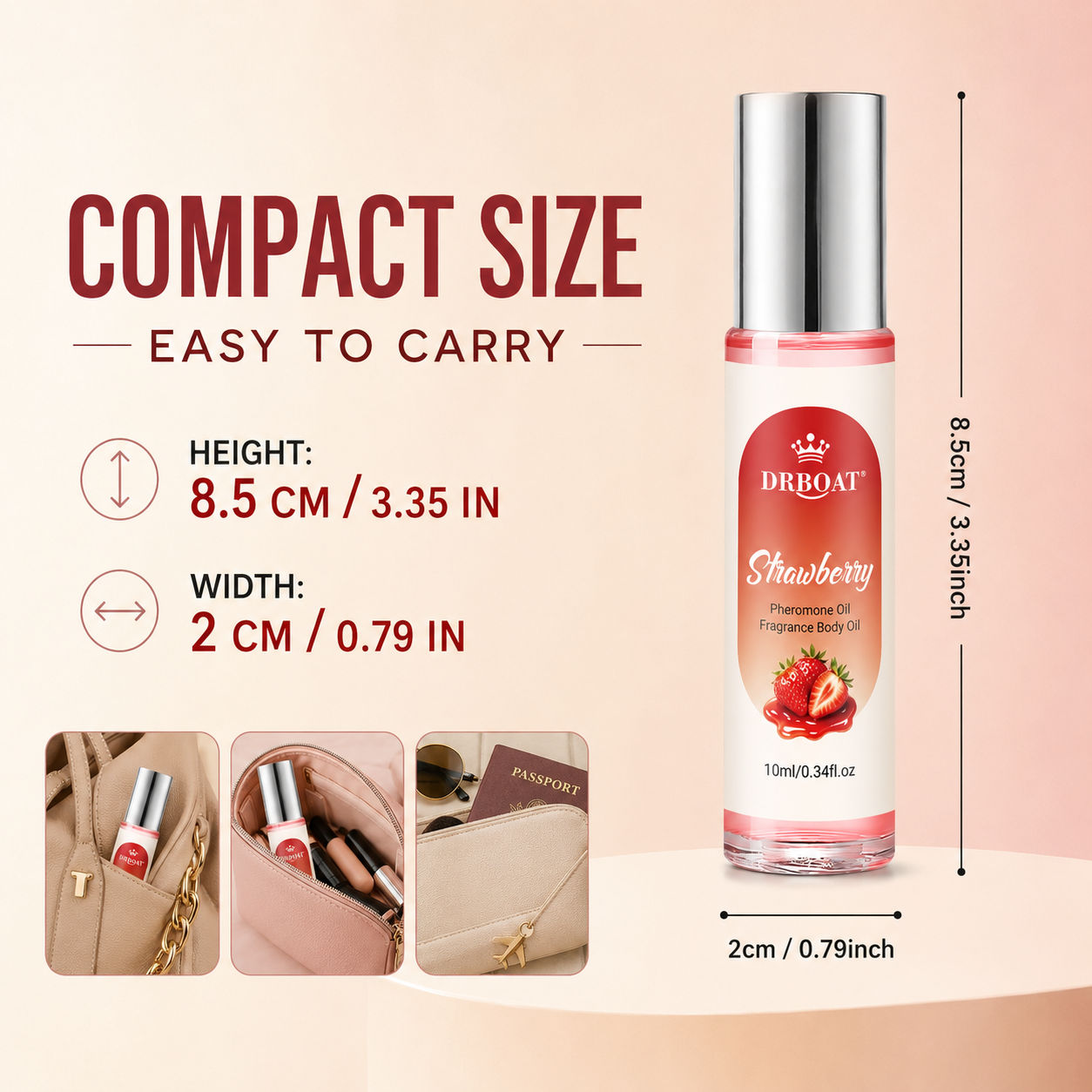 Strawberry Roll-On Perfume Oil - Perfume Fragrance Oil ulasan dan harga